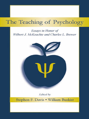 cover image of The Teaching of Psychology
